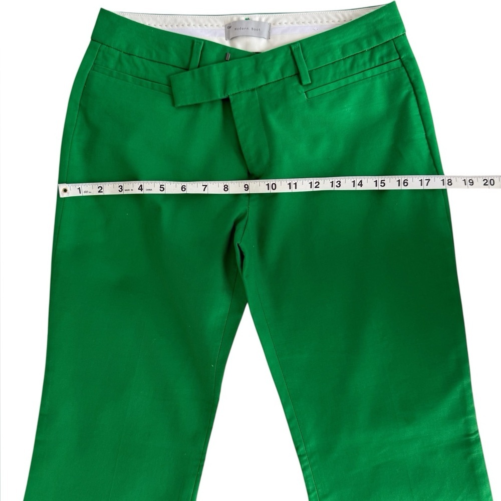 Gap Modern Boot Cut Pants 2A Extremely Green Cotton Y2K Inspired Bootcut - Picture 7 of 10